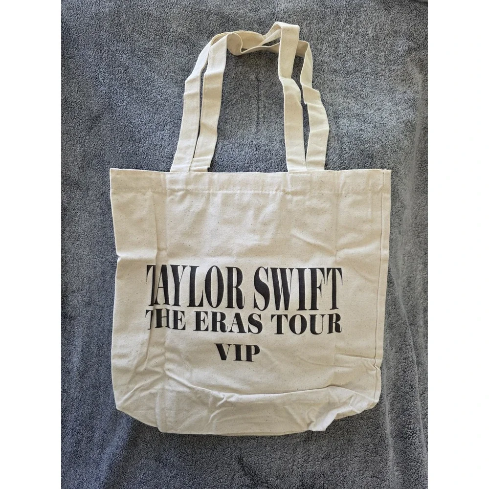Taylor‎ Swift The Eras Tour VIP Canvas Tote Bag For Swifties Limited Edition